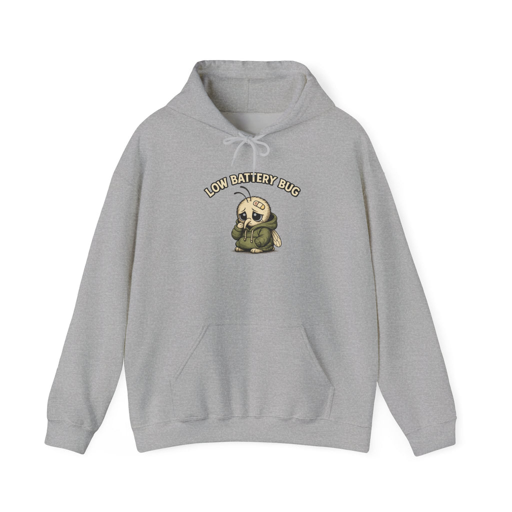 Low Battery Bug Hoodie | Still Buzzing Co.